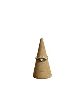 Handmade Silver Swirl Ring | Size 4 | Waterproof & Tarnish Resistant